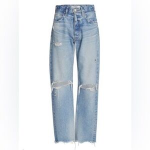 Moussy Vintage Straight Leg Ripped Odessa
